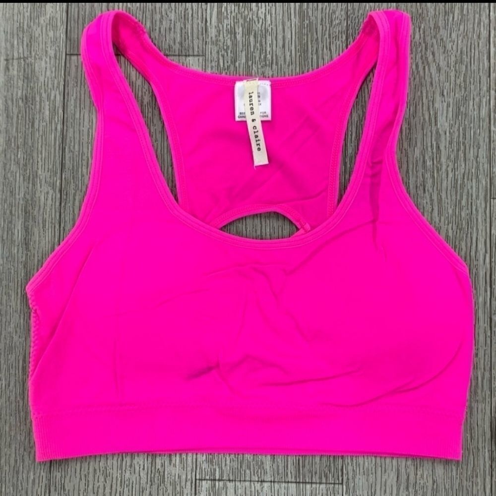 NWT Padded Pink Bralette one size
